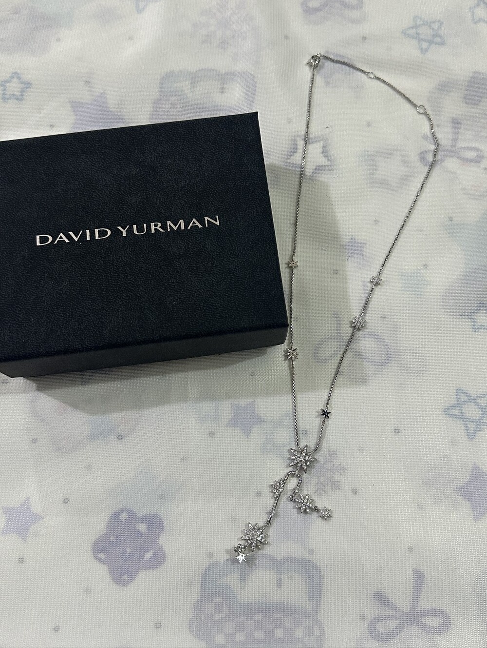 David Yurman Starburst Collection: Pavé Diamond Y-Necklace